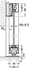 Ray Dưới Cho Sàn Mềm 2200mm Hafele 940.59.802 ảnh 6