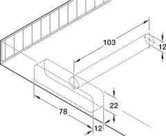 Bas đỡ kệ =KL Hafele 283.33.904 ảnh 3