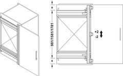 Bộ phụ kiện F-Park72 50A 2200-2700/560mm Hafele 408.45.026 ảnh 6