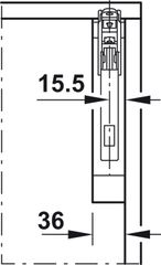 Bộ Tay Nâng Free Flap 1.7 Màu Trắng Hafele 493.05.820 ảnh 6