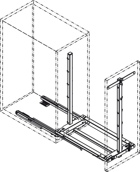 Bộ Rổ Kéo Dipensa Junior III 400mm Hafele 545.11.573 - Giữ bộ rổ kéo Dipensa Junior III 400mm Häfele 545.11.573 luôn sạch đẹp