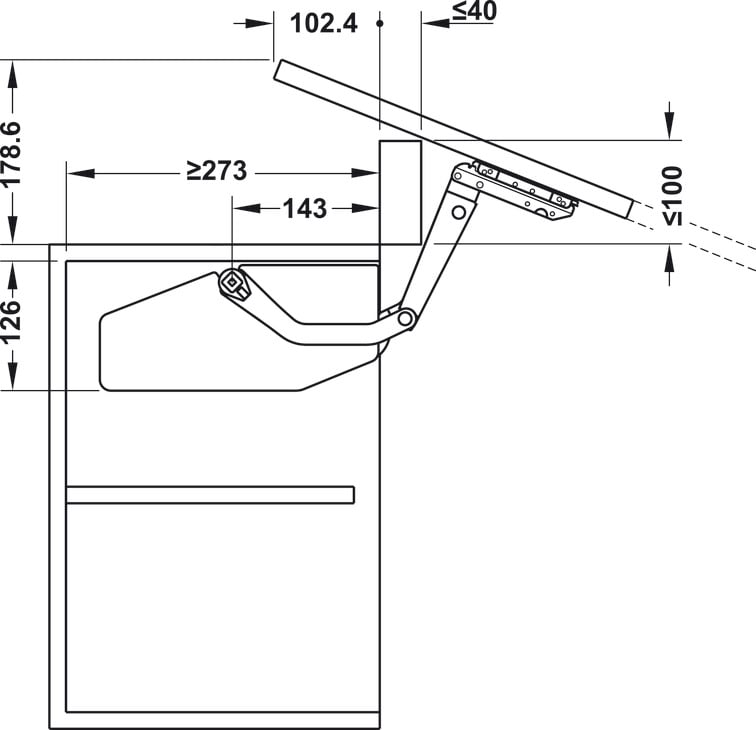 Bộ Tay Nâng Free Swing S2sw Hafele 493.05.760 - Lắp bộ tay nâng Free Swing S2sw Häfele 493.05.760 đúng kỹ thuật Bộ Tay Nâng Free Swing S2sw Hafele 493.05.760 - Lắp bộ tay nâng Free Swing S2sw Häfele 493.05.760 đúng kỹ thuật