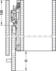 Bộ phụ kiện F-Park72 50A 2200-2700/560mm Hafele 408.45.026 ảnh 3