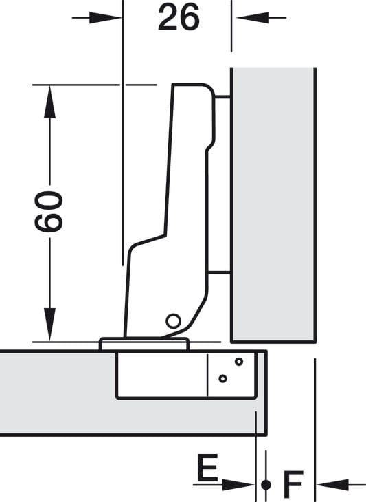 Bản Lề Trùm Nửa Metalla A 110º Hafele 311.88.531 - Bản lề trùm nửa Metalla A 110º Häfele 311.88.531 dùng cho cánh nào? Bản Lề Trùm Nửa Metalla A 110º Hafele 311.88.531 - Bản lề trùm nửa Metalla A 110º Häfele 311.88.531 dùng cho cánh nào?