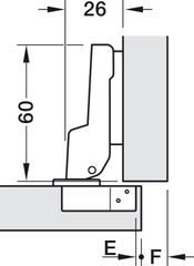 Bản Lề Trùm Nửa Metalla A 110º Hafele 311.88.531 ảnh 3