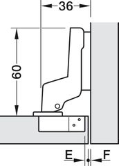 Bản Lề Lọt Lòng Metalla A 110º Hafele 311.88.532 ảnh 3