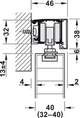 Phụ Kiện Cửa Trượt Classic 120-O Hafele 941.02.049 ảnh 6