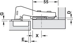 Bản Lề Tủ Metalla A 90º Góc Mù Hafele 311.83.901 ảnh 3