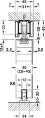 Phụ Kiện Cửa Trượt Classic 120-O Hafele 941.02.049 ảnh 4