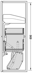 Kệ Nâng Hạ Imove 800mm Hafele 504.68.377 ảnh 3