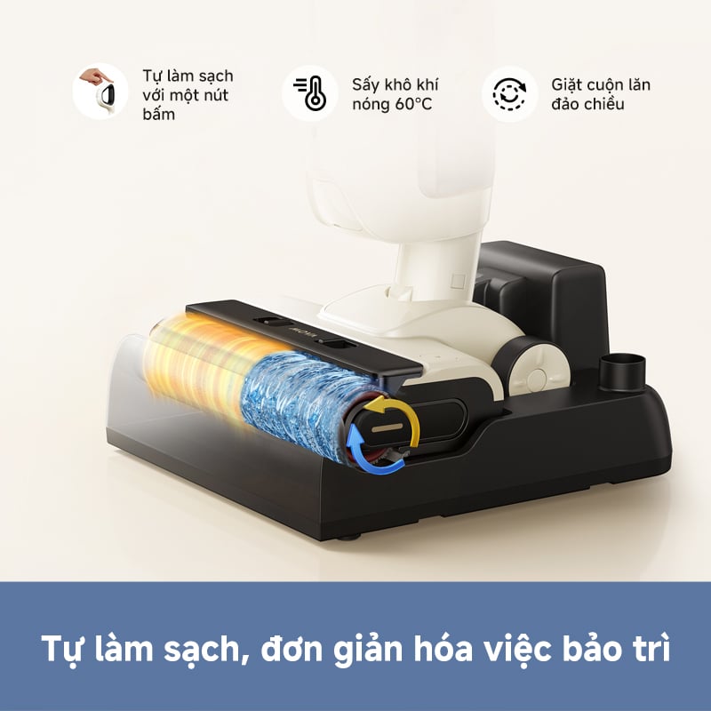 Máy hút bụi lau nhà Dreame Mova K30 gập nghiêng 180° – ảnh 4