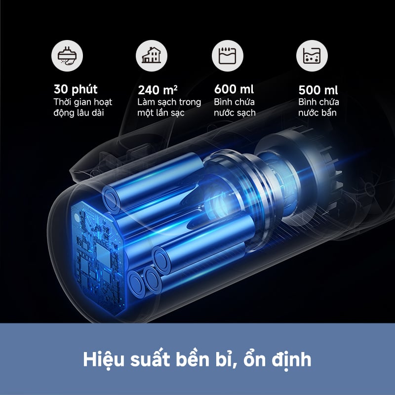 Máy hút bụi lau nhà Dreame Mova K30 gập nghiêng 180° – ảnh 7