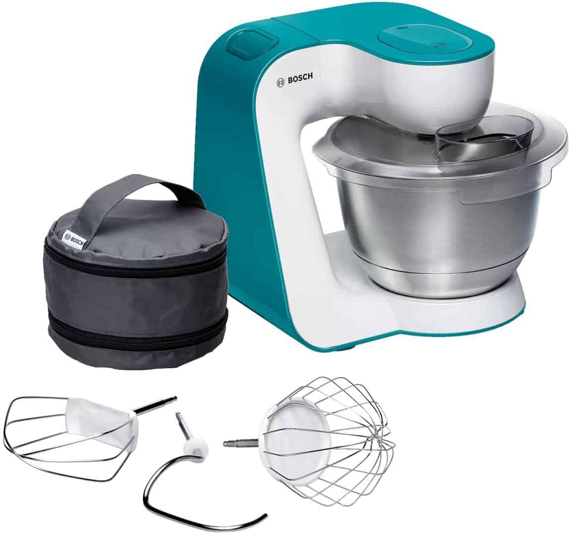 Đồ gia dụng Bosch MUM54D00 Máy Trộn Bột Đa Năng Màu Trắng Xanh Dương trong không gian sống