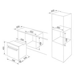 Lò vi sóng âm tủ kết hợp nướng 45cm dung tích 50L Malloca MW950BS ảnh 3