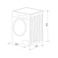 Máy giặt 10Kg Malloca MWMT1510BL ảnh 2