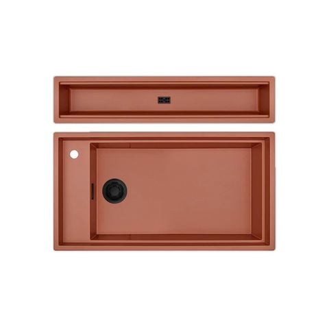 Chậu rửa chén đá granite 1 hố kích thước 86cm Malloca MYSTK83SK83L