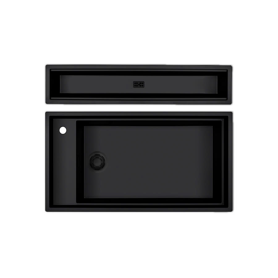 Chậu rửa chén đá granite 1 hố kích thước 86cm Malloca MYSTK86SK86L