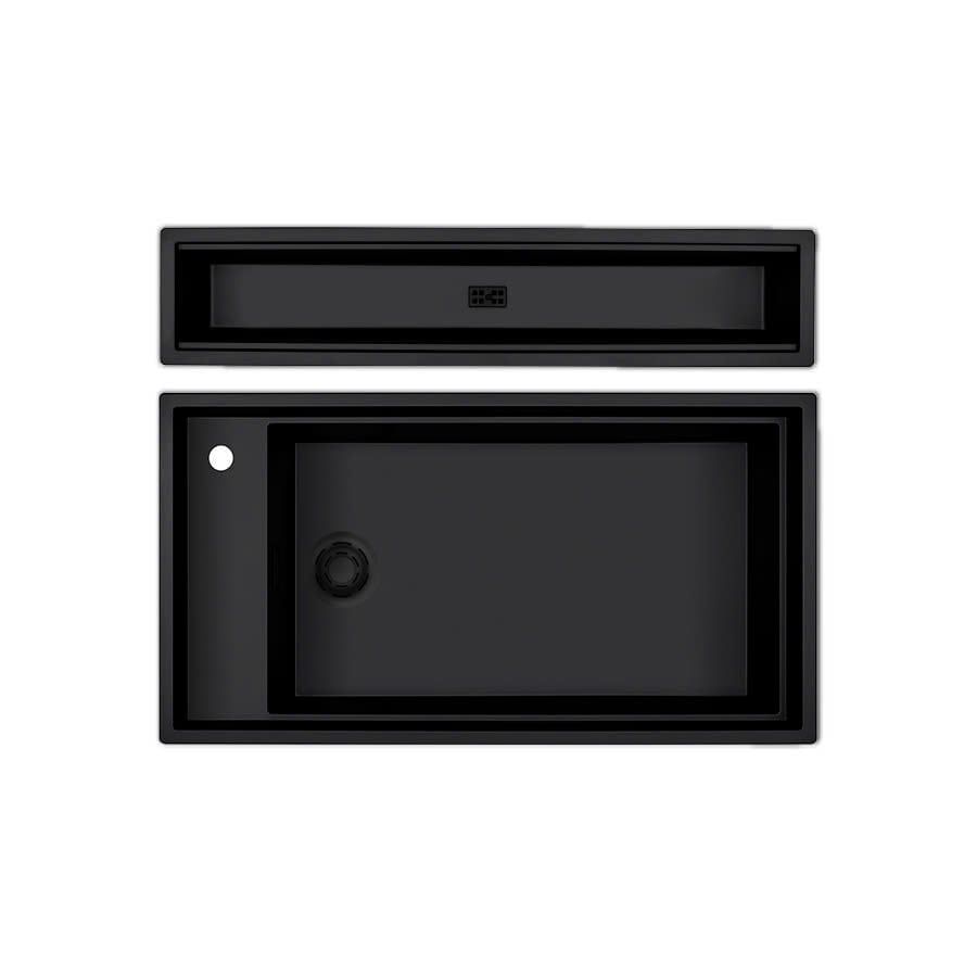Chậu rửa chén đá granite 1 hố kích thước 86cm Malloca MYSTK86SK86L