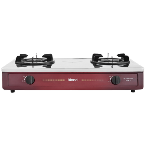 Bếp gas dương Rinnai RV-MC27RS 702mm 2 lò nấu, mặt thép không gỉ