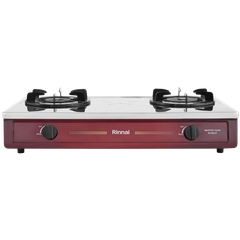 Bếp gas dương Rinnai RV-MC27RS 702mm 2 lò nấu, mặt thép không gỉ