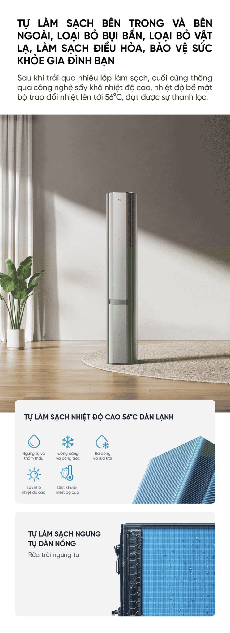 Điều hòa cây Xiaomi Mijia 72LW-NA11/M3A1 3HP 2 chiều – ảnh 8