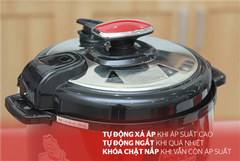 Nồi áp suất điện đa năng Sunhouse SHD1552 đỏ ảnh 6