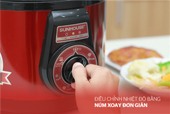 Nồi áp suất điện đa năng Sunhouse SHD1552 đỏ ảnh 3