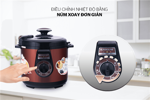 Nồi áp suất điện đa năng Sunhouse SHD1562 – ảnh 3