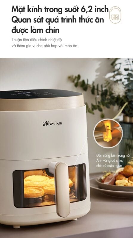 Nồi chiên không dầu Bear QZG-F15E3 – ảnh 8