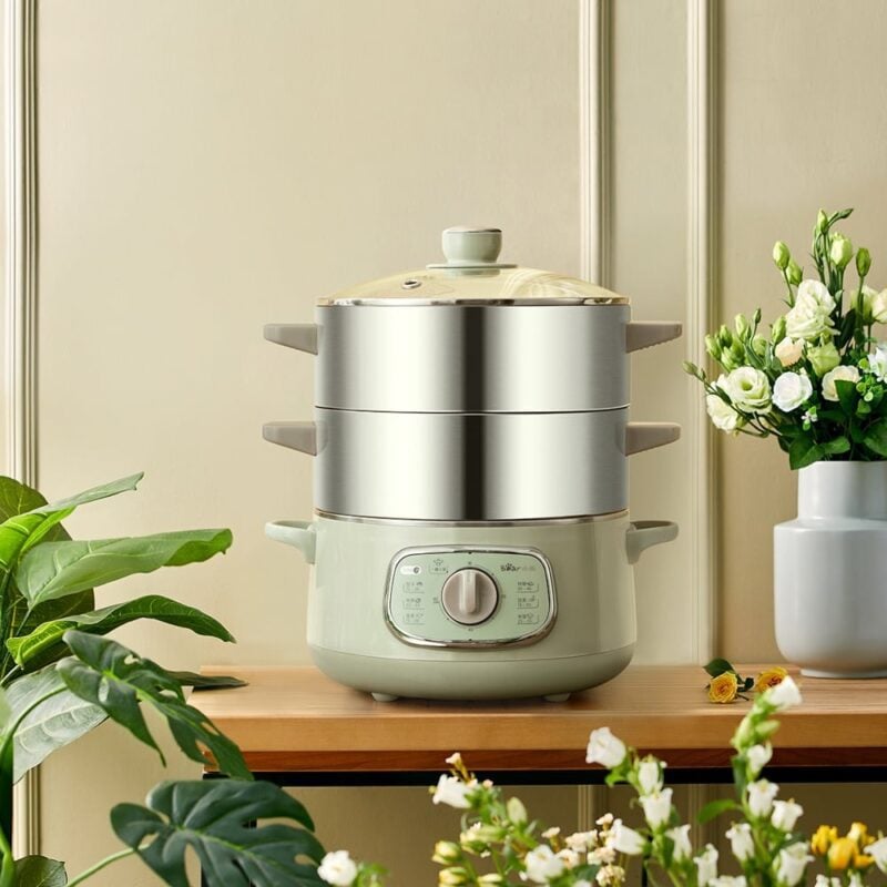 Nồi hấp và nấu lẩu điện đa năng Bear DZG-D80G5 – ảnh 2