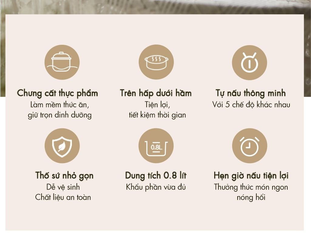 Nồi nấu chậm Bear DDZ-A08T8 – ảnh 6