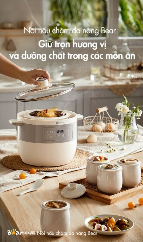 Nồi nấu chậm Bear DDZ-B25Q3 – ảnh 8