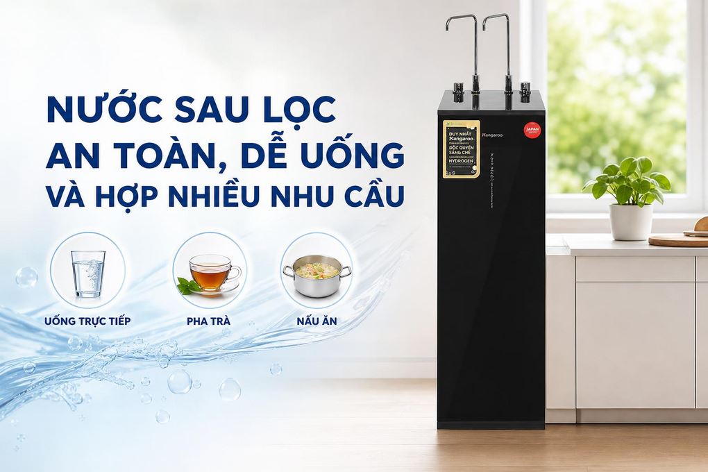 Máy lọc nước Kangaroo KG12S2H4 - hình ảnh thực tế