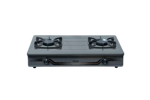 Bếp gas dương Rinnai RV-370(GM)N 702mm 2 lò nấu, mặt thép phủ men