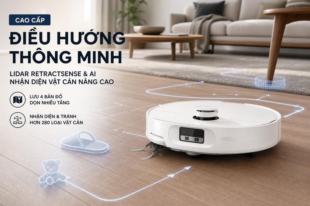 Robot hút bụi Roborock Qrevo Edge 2 - công nghệ