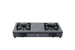 Bếp gas dương Rinnai RV-715Slim(G) 702mm 2 lò nấu, mặt thép phủ men ảnh 1