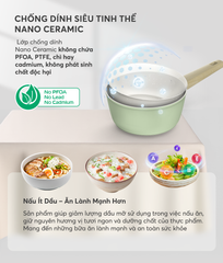 Quánh phủ sứ nano đáy từ Sunhouse healthy MP18T ảnh 6