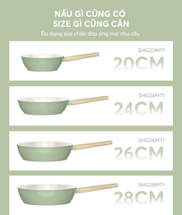 Chảo phủ sứ nano đáy từ Sunhouse healthy SHG20MT1 ảnh 6