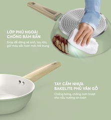 Chảo phủ sứ nano đáy từ Sunhouse healthy SHG26MT1 ảnh 7