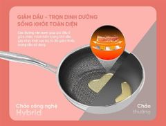 Chảo xào inox liền đáy hybrid Sunhouse IN26M8 ảnh 8
