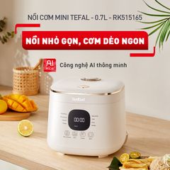 Nồi cơm điện tử Mini Tefal Rice Mate RK515168 - 0.7L ảnh 1