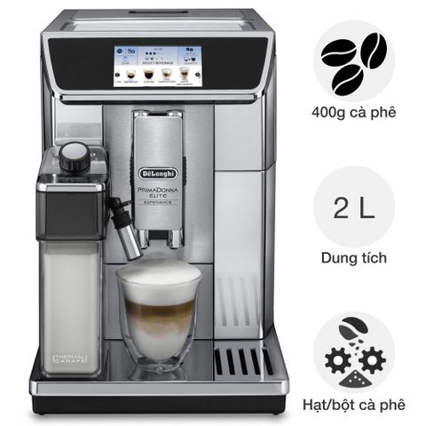 Máy pha cafe tự động DeLonghi ECAM650.85.MS PrimaDonna Elite Experience