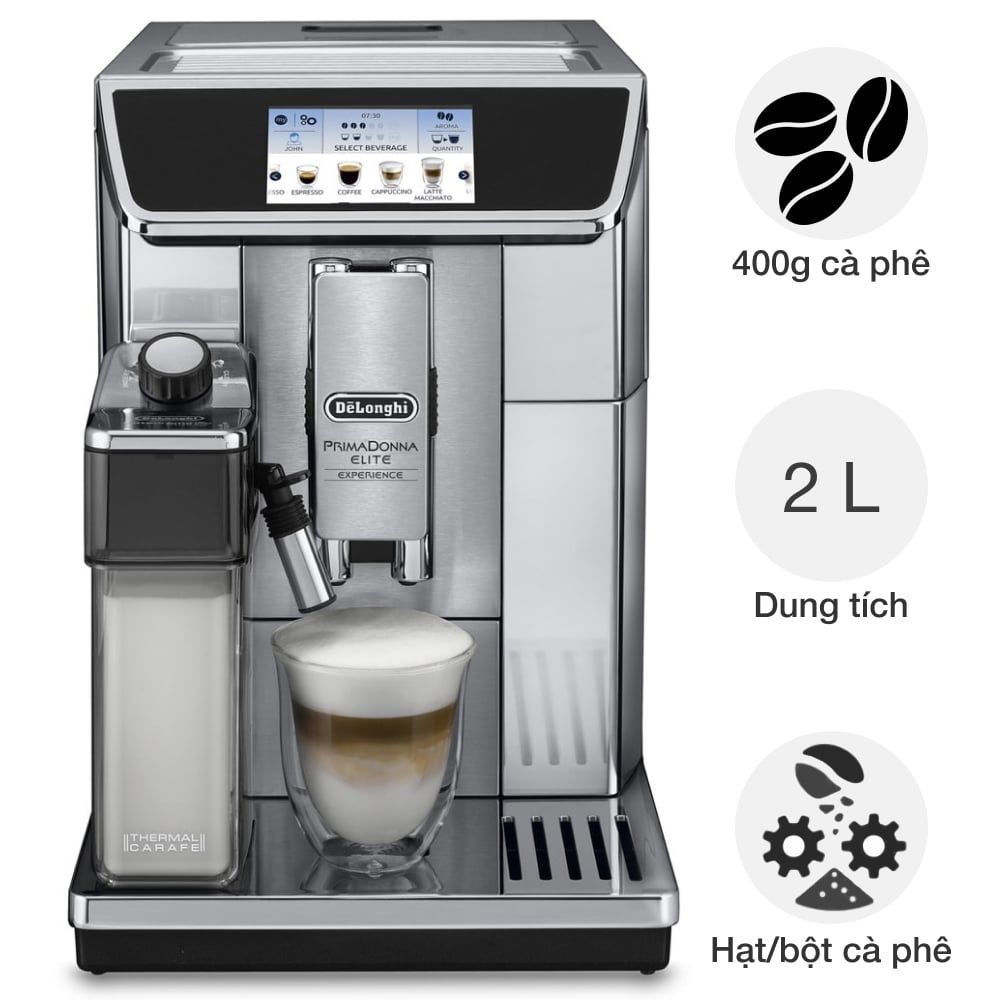 Máy pha cafe tự động DeLonghi ECAM650.85.MS PrimaDonna Elite Experience