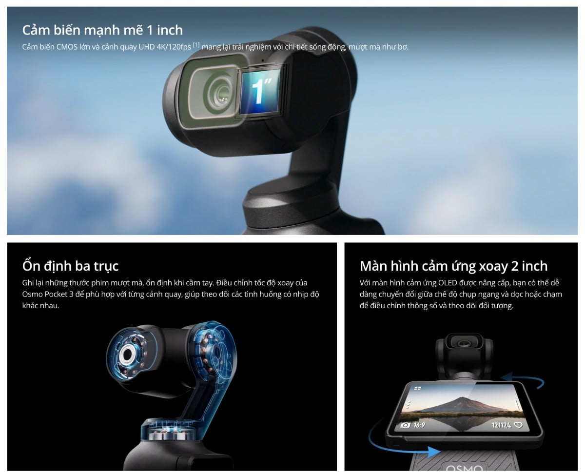 Camera Dji Osmo Pocket 3 Creator Combo – ảnh 8