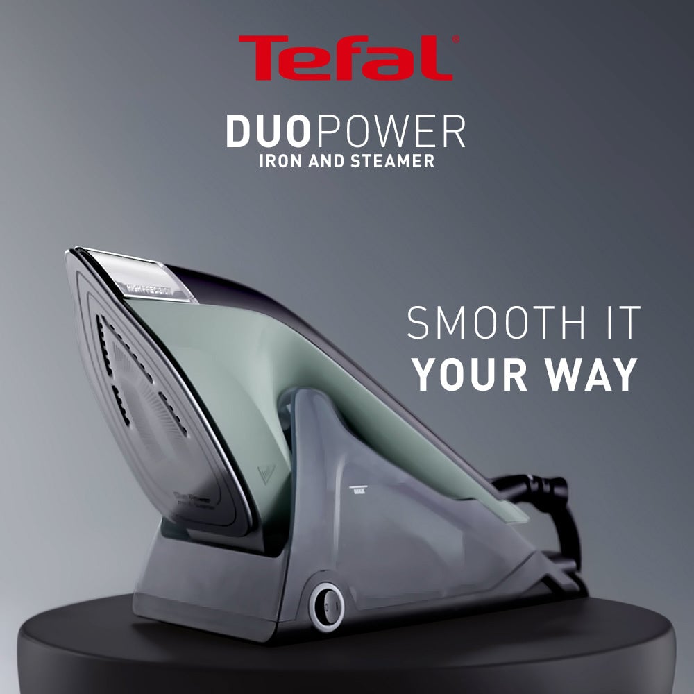Bàn ủi 2-trong-1, kết hợp ủi hơi và cầm tay kèm thảm ủi Tefal JF4031E0