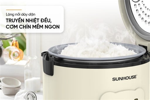 Nồi cơm điện 1.2L Sunhouse SHD8224W – ảnh 8