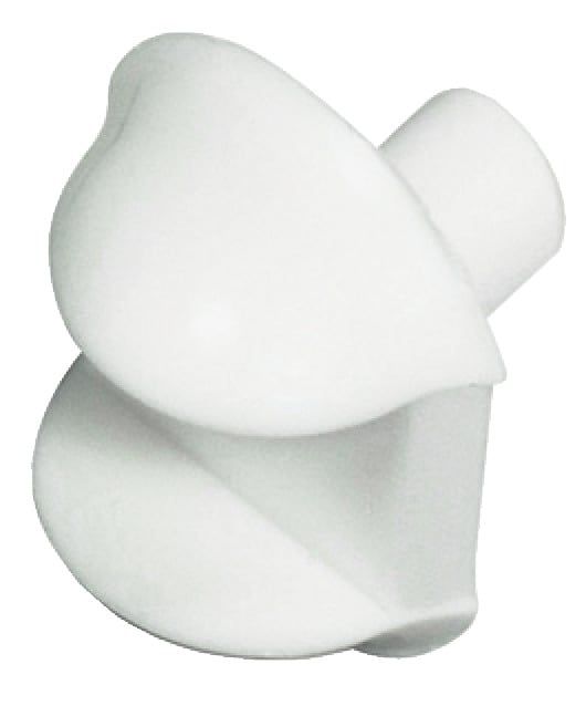 Chốt đỡ kệ kính = nhựa trắng 5/6mm Hafele 287.28.770