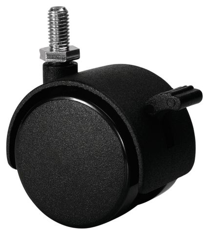 Caster NO BRK 5/16-18 PL BLK 50mm Hafele 660.04.353