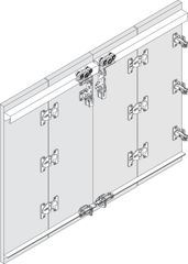 Phụ Kiện Cửa Trượt Fold 40 MF Flex Hafele 409.61.000