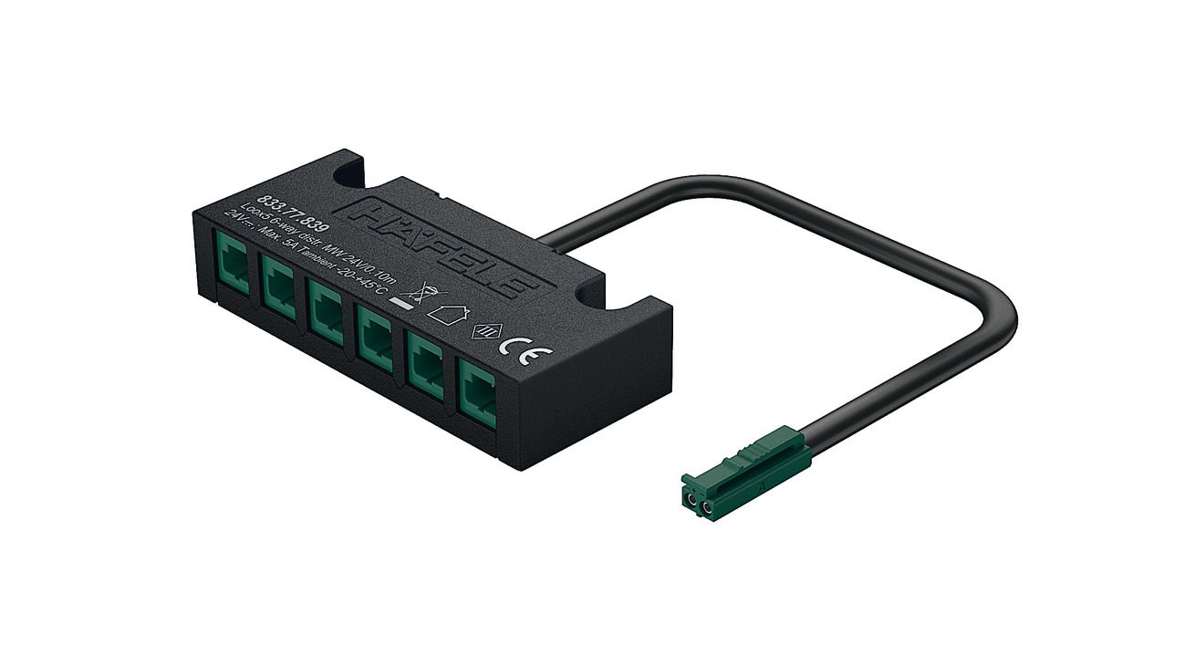 Bộ Chia 6 Cổng 24V Hafele 833.77.839